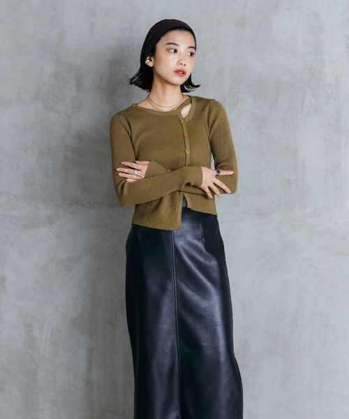 LIENCOEUR（リアンクール）の「アシンメトリーデザインニット（ニット