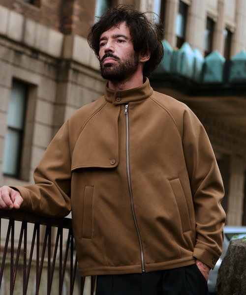 NewAnce(ニュアンス)の「【NewAnce】スウィングトップブルゾン(ブルゾン・メンズ・ブラック/ベージュ・M/L)」の1枚目の写真