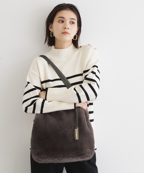 THE SHOP TK （ザ ショップ ティーケー ）の「◆ファートート（トートバッグ・レディース・ベージュ/スミクロ/ブラウン系その他・00）」の4枚目の写真