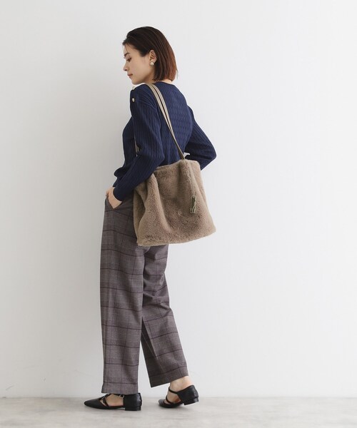 THE SHOP TK （ザ ショップ ティーケー ）の「◆ファートート（トートバッグ・レディース・ベージュ/スミクロ/ブラウン系その他・00）」の19枚目の写真