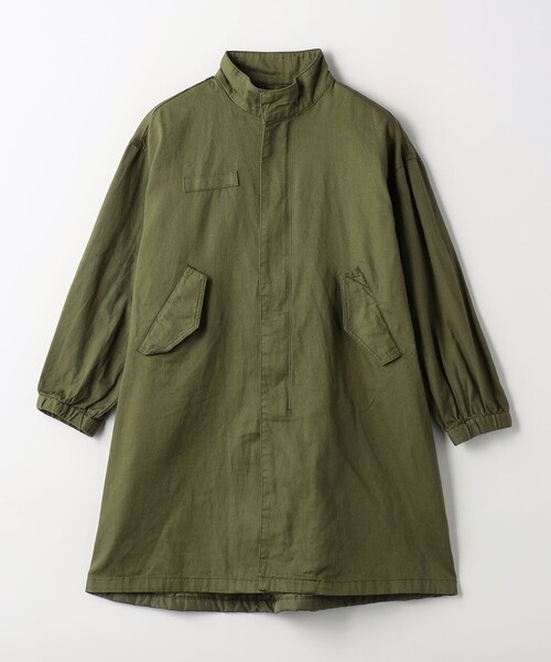 green label relaxing（グリーンレーベルリラクシング）の「TJ キルト 切り替え モッズコート / キッズ  110cm-130cm（モッズコート・キッズ・オリーブ/ネイビー・110cm/120cm/130cm）」の4枚目の写真