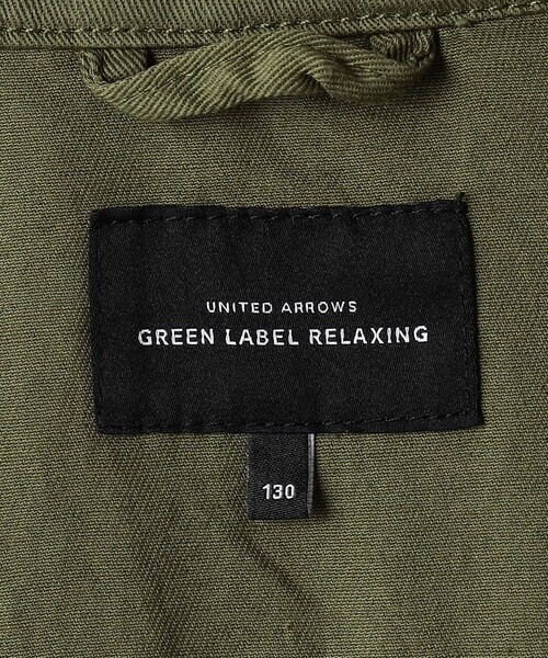 green label relaxing（グリーンレーベルリラクシング）の「TJ キルト 切り替え モッズコート / キッズ  110cm-130cm（モッズコート・キッズ・オリーブ/ネイビー・110cm/120cm/130cm）」の19枚目の写真