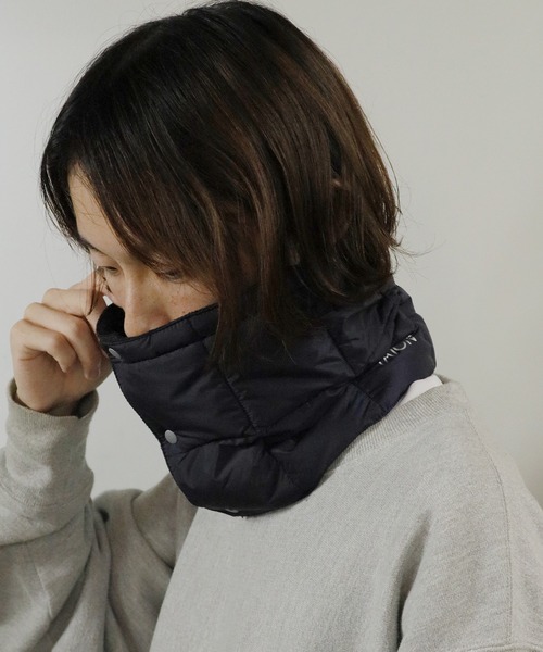 TAION（タイオン）の「TAION/タイオン BASIC DOWN NECK WARMER ネックウォーマー（ネックウォーマー/スヌード・メンズ・ブラック/グレー/オフホワイト/ネイビー/ベージュ・ONE SIZE）」の22枚目の写真