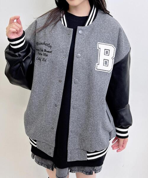 INGNI（イング）の「ワッペン付スタジャン（スタジャン・レディース・グレー系その他3/ブラック系その他2/ブラック×ブラック・M）」の8枚目の写真