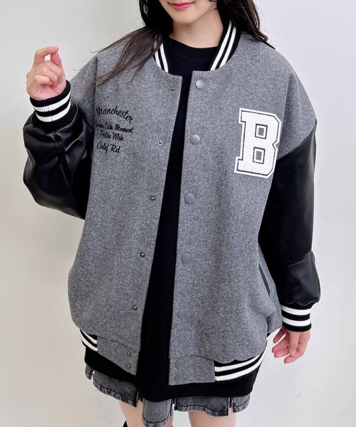 INGNI（イング）の「ワッペン付スタジャン（スタジャン・レディース・グレー系その他3/ブラック系その他2/ブラック×ブラック・M）」の13枚目の写真