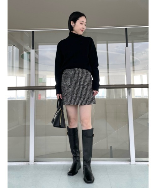 Mila Owen(ミラオーウェン)の「wool100%タートルネックニット(ニット/セーター・レディース・ブラック/グレー/ブルー/ホワイト/ピンク・0/1)」の22枚目の写真