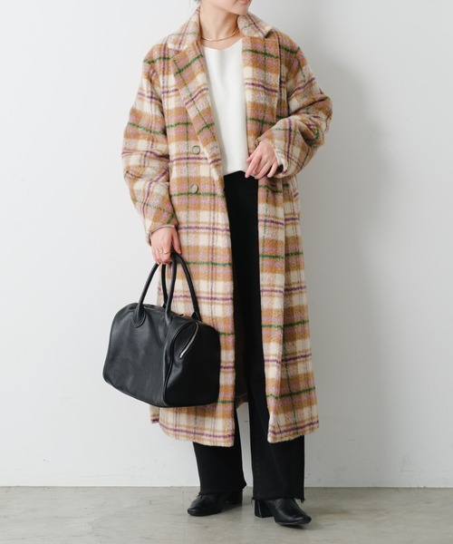 COLLAGEGALLARDAGALANTE チェックダブルチェスターコート COLLAGE GALLARDAGALANTE（コラージュガリャルダガランテ）の