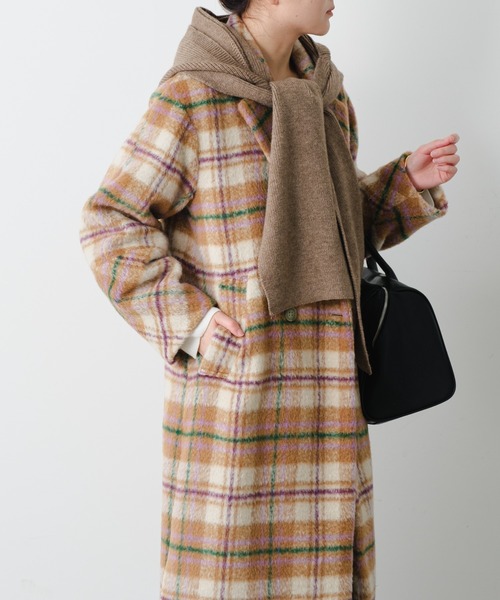 COLLAGEGALLARDAGALANTE チェックダブルチェスターコート COLLAGE GALLARDAGALANTE（コラージュガリャルダガランテ）の