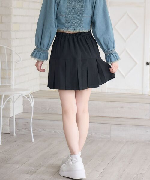 ems excite（エムズエキサイト）の「切替ボックスプリーツミニSK（スカート・レディース・ブラウン系その他2/ブラック/ライトグレー・FREE）」の15枚目の写真