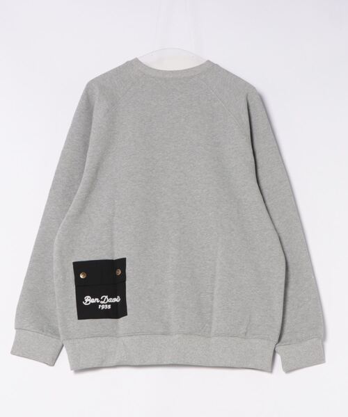 BEN DAVIS（ベンデイビス）の「《BEN DAVIS PROJECT LINE》PRINT SWEAT CREW（スウェット・メンズ・パープル/ブラック/ヘザーグレー・MEDIUM/LARGE/X-LARGE）」の8枚目の写真