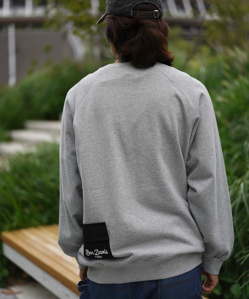 BEN DAVIS（ベンデイビス）の「《BEN DAVIS PROJECT LINE》PRINT SWEAT CREW（スウェット・メンズ・パープル/ブラック/ヘザーグレー・MEDIUM/LARGE/X-LARGE）」の14枚目の写真