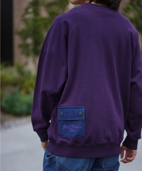 BEN DAVIS（ベンデイビス）の「《BEN DAVIS PROJECT LINE》PRINT SWEAT CREW（スウェット・メンズ・パープル/ブラック/ヘザーグレー・MEDIUM/LARGE/X-LARGE）」の15枚目の写真