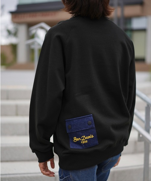 BEN DAVIS（ベンデイビス）の「《BEN DAVIS PROJECT LINE》PRINT SWEAT CREW（スウェット・メンズ・パープル/ブラック/ヘザーグレー・MEDIUM/LARGE/X-LARGE）」の13枚目の写真