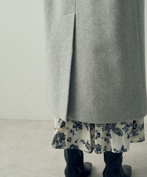 YECCA VECCA（イェッカヴェッカ）の「ウール混ロングダブルコート（チェスターコート・レディース・グレー/ブラック/ライトベージュ/モカ・FREE）」の14枚目の写真