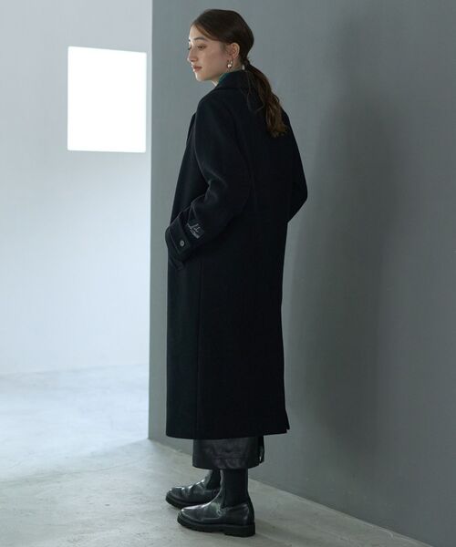 YECCA VECCA（イェッカヴェッカ）の「ウール混ロングダブルコート（チェスターコート・レディース・グレー/ブラック/ライトベージュ/モカ・FREE）」の21枚目の写真