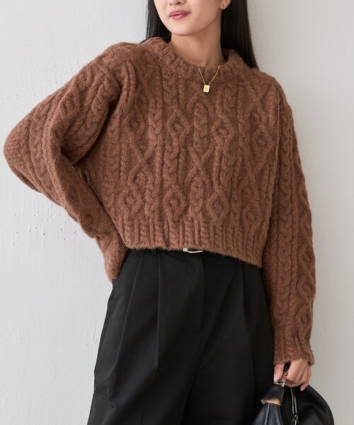 Lui'sケーブルニット Lui's（ルイス）の「ケーブル編みニット（ニット/セーター）」 - WEAR