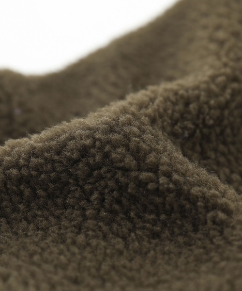 n'OrLABEL（ノアールレーベル）の「『ボア切り替え中綿ブルゾン』（ブルゾン・レディース・カーキ/ベージュ・FREE）」の14枚目の写真