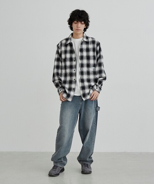 PENNEYS(ぺニーズ)の「Penneys(ぺニーズ)別注CPOオンブレチェックシャツ(シャツ/ブラウス・メンズ・ホワイト/レッド・M/L)」の4枚目の写真
