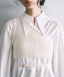 CODE A | asymmetry knit vest(ニット/セーター)