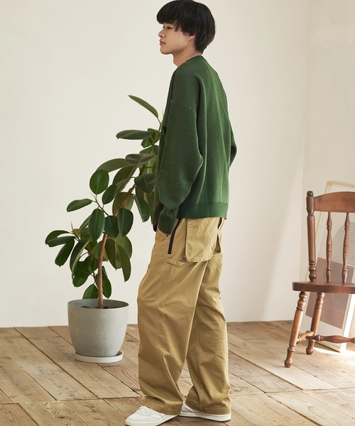 【セール】Duckster/ダックスター ジャガードニットセーター（BAGGY CAR）（ニット/セーター）｜go slow caravan（ゴースローキャラバン）