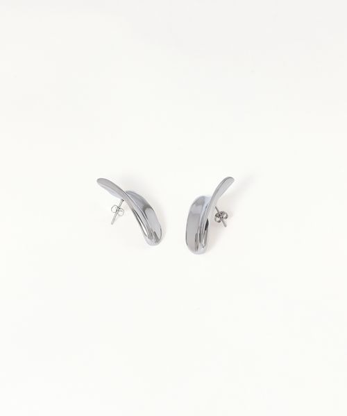 JEANASIS（ジーナシス）の「【ステンレス】ヘンケイピアス/253480（ピアス（両耳用）・レディース・シルバー/ゴールド・FREE）」の4枚目の写真