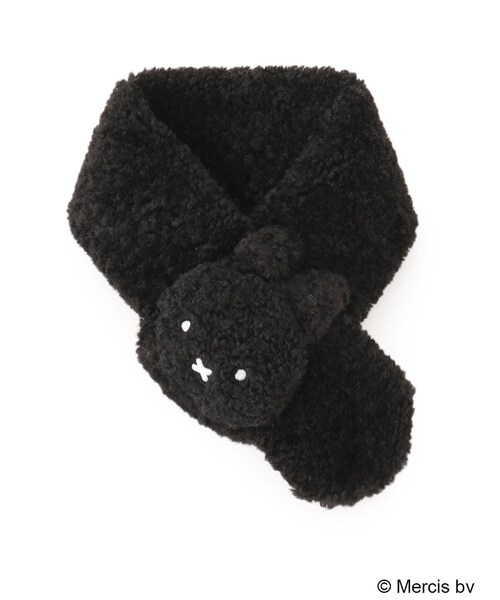 Dick Bruna（ディックブルーナ）の「◆【コラボ】Dick Bruna × OPAQUE.CLIP フェイクファーティペット ミッフィー（ストール/ショール・レディース・オフホワイト/チャコールグレー/ブラック・00）」の2枚目の写真