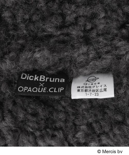 Dick Bruna（ディックブルーナ）の「◆【コラボ】Dick Bruna × OPAQUE.CLIP フェイクファーティペット ミッフィー（ストール/ショール・レディース・オフホワイト/チャコールグレー/ブラック・00）」の9枚目の写真