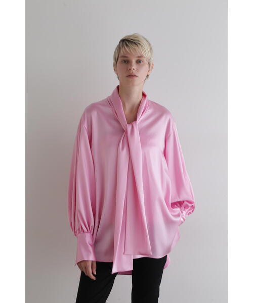 セール】クラシックサテンブラウス（シャツ/ブラウス）｜LE PHIL