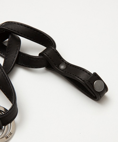 20/80（テゥエンティーエイティー）の「【20/80】トゥエンティーエイティー/ TOCHIGI LEATHER  KIHEI KEY CHAIN SHORT（キーケース/キーアクセサリー・レディース・ブラック・FREE）」の4枚目の写真