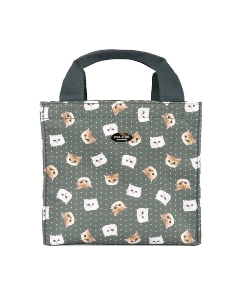 PAUL & JOE ACCESSOIRES(ポールアンドジョーアクセソワ)の「ランチトート <ジブシー&ヌネット総柄> PAUL & JOE ACCESSOIRES(トートバッグ・レディース・ブルー/グレー/オレンジ・FREE)」の1枚目の写真