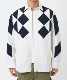 【yoshiokubo/ヨシオクボ】PATCHWORK L/S SHIRT