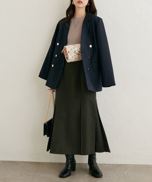 袖口レースリブニット（ニット/セーター）｜natural couture