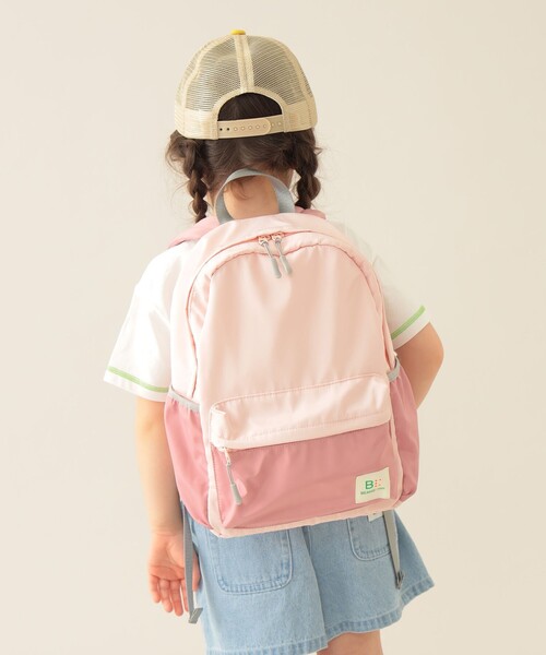 BEAMS mini（ビームスミニ）の「カラー デイパック 2025SS（バックパック/リュック・キッズ・ベージュ/ピンク/グリーン・ONE SIZE）」の3枚目の写真
