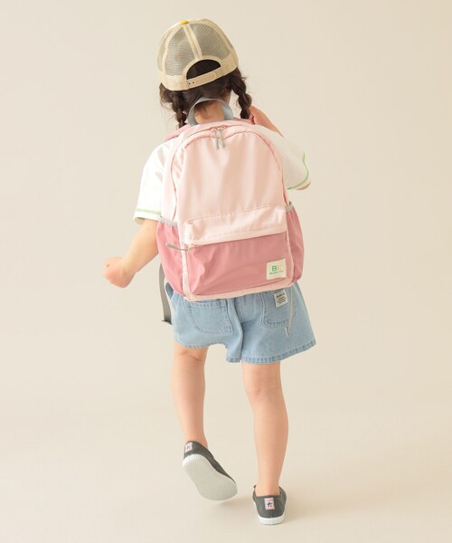 BEAMS mini（ビームスミニ）の「カラー デイパック 2025SS（バックパック/リュック・キッズ・ベージュ/ピンク/グリーン・ONE SIZE）」の13枚目の写真