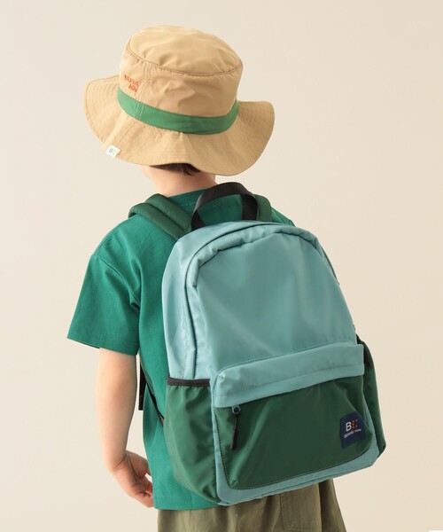 BEAMS mini（ビームスミニ）の「カラー デイパック 2025SS（バックパック/リュック・キッズ・ベージュ/ピンク/グリーン・ONE SIZE）」の12枚目の写真
