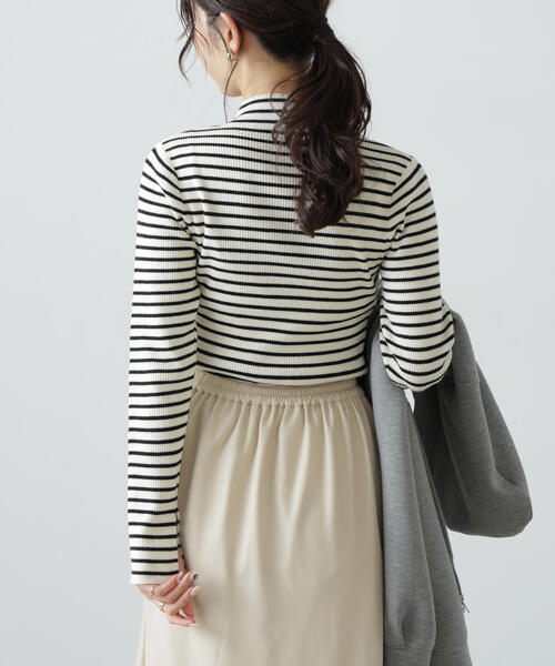 FREE'S MART（フリーズマート）の「◆〈洗える〉マシンウォッシャブルボトルネックリブニット（ニット/セーター・レディース・ホワイト/グレー/ピンク/ホワイト系その他・FREE）」の18枚目の写真