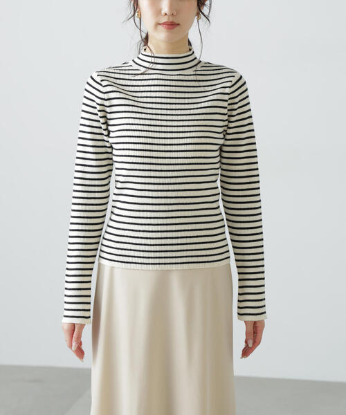 FREE'S MART（フリーズマート）の「◆〈洗える〉マシンウォッシャブルボトルネックリブニット（ニット/セーター・レディース・ホワイト/グレー/ピンク/ホワイト系その他・FREE）」の15枚目の写真