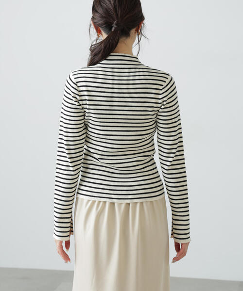 FREE'S MART（フリーズマート）の「◆〈洗える〉マシンウォッシャブルボトルネックリブニット（ニット/セーター・レディース・ホワイト/グレー/ピンク/ホワイト系その他・FREE）」の13枚目の写真