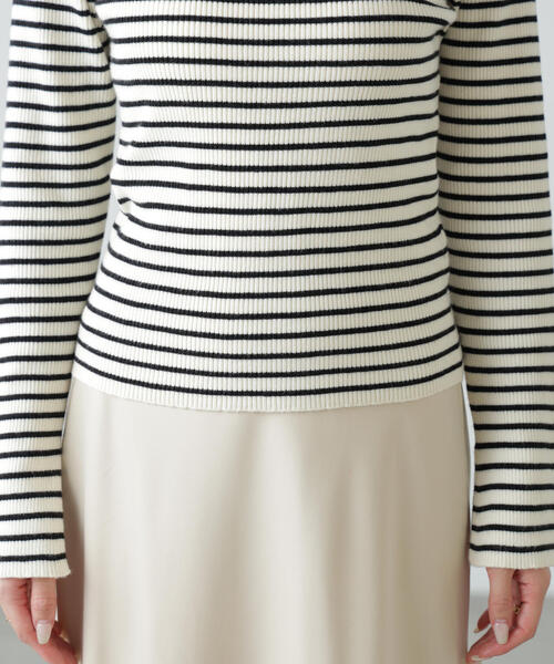 FREE'S MART（フリーズマート）の「◆〈洗える〉マシンウォッシャブルボトルネックリブニット（ニット/セーター・レディース・ホワイト/グレー/ピンク/ホワイト系その他・FREE）」の10枚目の写真