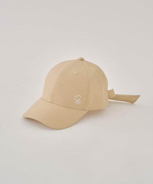 Chico（チコ）の「刺繍入りバックリボンキャップ（ハット・レディース・ベージュ/ネイビー/グレー・FREE）」の3枚目の写真