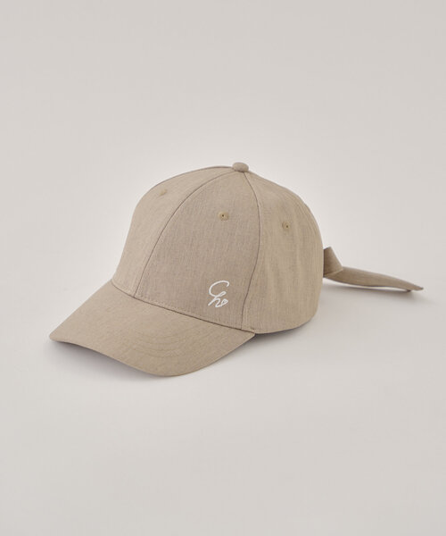 Chico（チコ）の「刺繍入りバックリボンキャップ（ハット・レディース・ベージュ/ネイビー/グレー・FREE）」の2枚目の写真