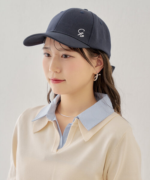 Chico（チコ）の「刺繍入りバックリボンキャップ（ハット・レディース・ベージュ/ネイビー/グレー・FREE）」の4枚目の写真