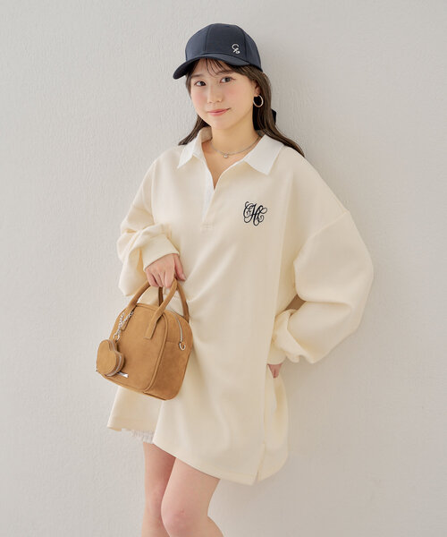 Chico（チコ）の「刺繍入りバックリボンキャップ（ハット・レディース・ベージュ/ネイビー/グレー・FREE）」の7枚目の写真