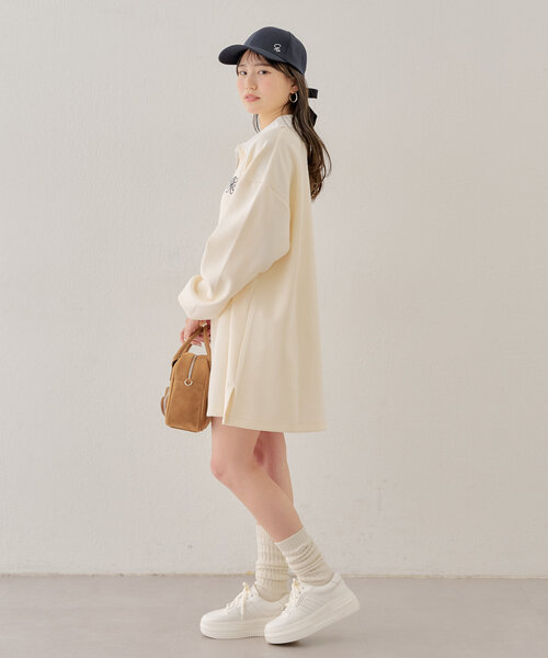 Chico（チコ）の「刺繍入りバックリボンキャップ（ハット・レディース・ベージュ/ネイビー/グレー・FREE）」の9枚目の写真