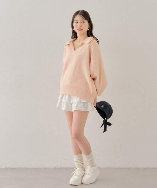 Chico（チコ）の「刺繍入りバックリボンキャップ（ハット・レディース・ベージュ/ネイビー/グレー・FREE）」の11枚目の写真