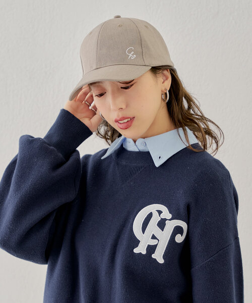 Chico（チコ）の「刺繍入りバックリボンキャップ（ハット・レディース・ベージュ/ネイビー/グレー・FREE）」の12枚目の写真