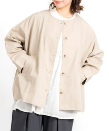 MARAI（マーライ）の「ドルマンスリーブ ノーカラージャケット（ノーカラージャケット）」