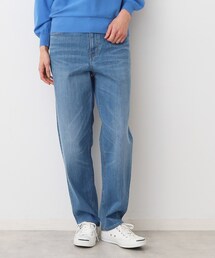 【ユニセックス・洗える】テーパードデニムパンツ