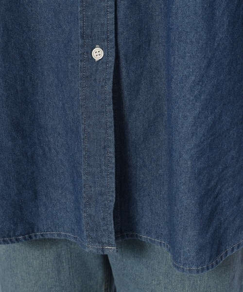 Edit Sheen(エディットシーン)の「長袖デニムシャツ(シャツ/ブラウス・レディース・インディゴブルー/ブラック・M)」の13枚目の写真