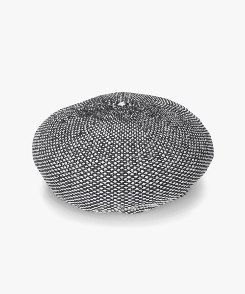 Chapeau d' O（シャポードオー）の「Chapeau d' O  TM Tweedy Beret / シャポードオー（ハンチング/ベレー帽・レディース・ホワイト/ブラック/ネイビー・M/57.5cm）」の21枚目の写真